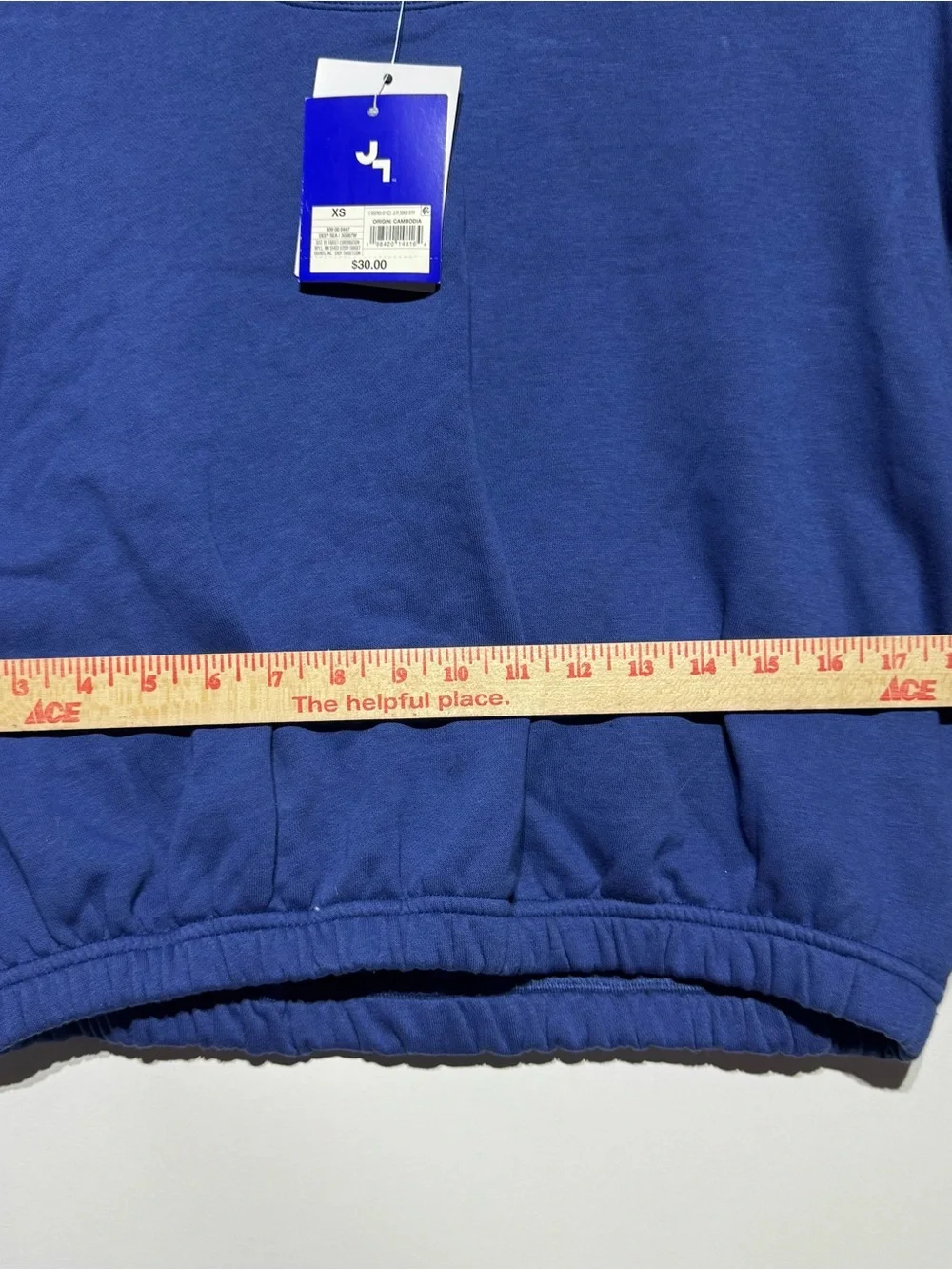 Joy Lab NWT cropped Cobalt Blue Crewneck